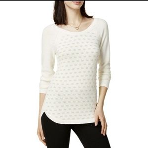 Maison Jules Gold Sparkle Sweater size S